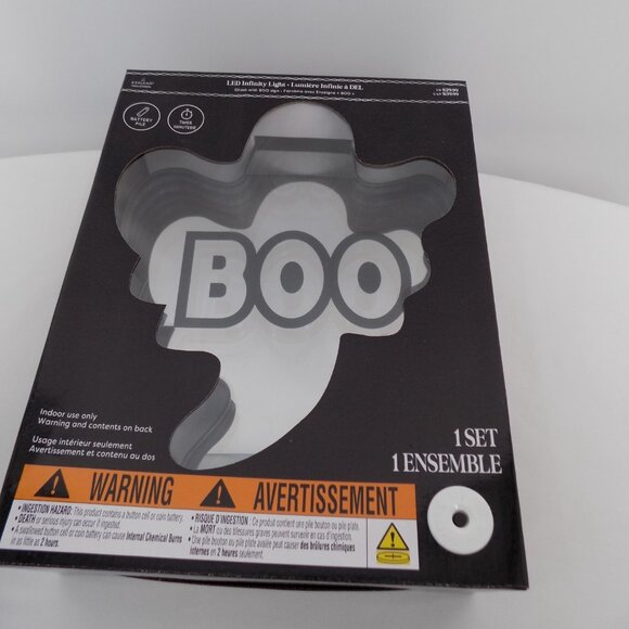Ashland Other - Ashland Halloween LED Infinity Light Ghost BOO Sign Battery Operated Timer New
